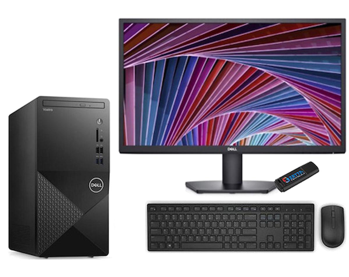 Dell Vostro 3020MT N2046VDT3020GM31 Harici GeForce GT 1030 Intel Core i5 13400 64 GB Ram 1 + 1 TB SSD Tower Ubuntu 21.5 inç Monitörlü Masaüstü Oyuncu Bilgisayarı + Zetta Flash Bellek
