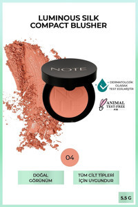 Note Luminous Silk Compact No:04 Soft Peach Mat Toz Allık Paleti