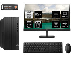 Hp Pro 290 G9 6D3A1EAMNT1304 Harici Radeon RX 550 Intel Core i3 12100 8 GB Ram 2 TB SSD Tower FreeDos 21.5 inç Monitörlü Masaüstü Oyuncu Bilgisayarı + PER4 BELLEK