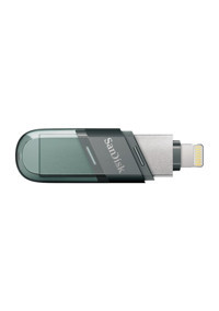 Sandisk IXpand Flip Sdıx90N-064G-Gn6Nn Çift Taraflı USB 3.0 Lightning - Type-A 64 GB Flash Bellek Gümüş