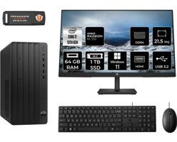 Hp Pro 290 G9 8T2X2ESMNT1398 Harici Radeon RX 550 Intel Core i7 13700 64 GB Ram 1 TB SSD Tower Windows 11 Home 21.5 inç Monitörlü Masaüstü Oyuncu Bilgisayarı + PER4 BELLEK