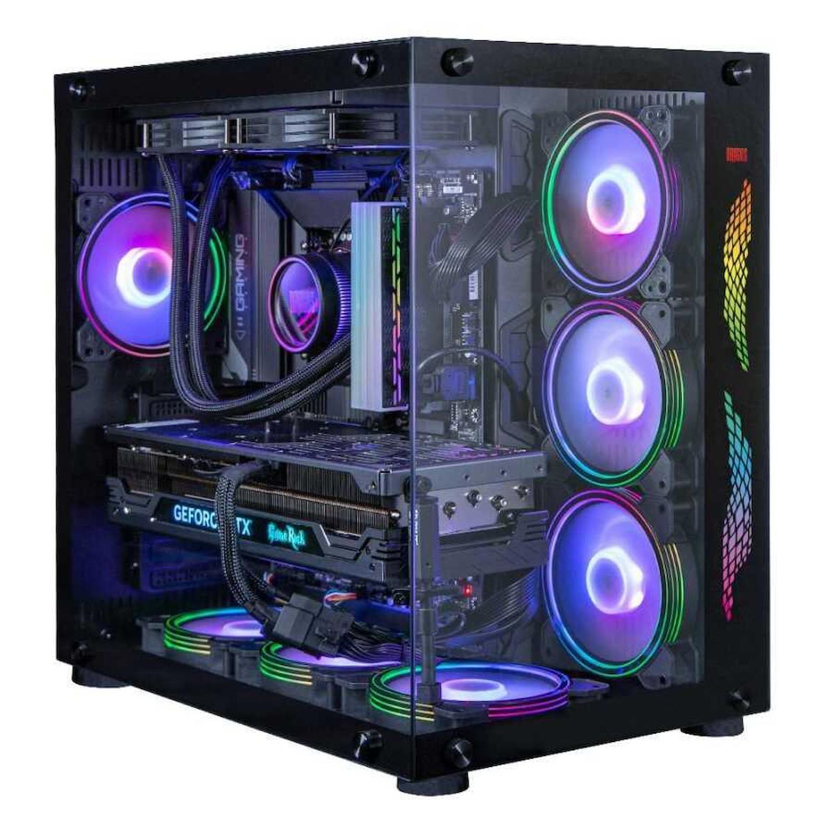 Zeiron Mirage X19 Harici GeForce RTX 4070 Intel Core i5 13600K 32 GB Ram 1 TB HDD + 512 GB SSD Tower FreeDos Masaüstü Oyuncu Bilgisayarı