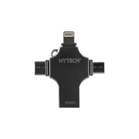Hytech Hy-Xufo Mini Çift Taraflı USB 3.0 Lightning - Type-C 128 GB Flash Bellek Siyah