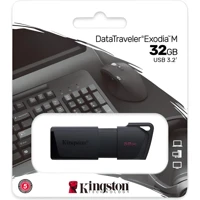 Kingston Data Traveler Exodia M USB 3.2 Usb Type-A 32 GB Flash Bellek Siyah