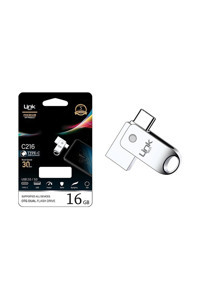 Linktech C216 Premium Mini Çift Taraflı USB 3.0 Usb Type-C 16 GB Flash Bellek Gümüş