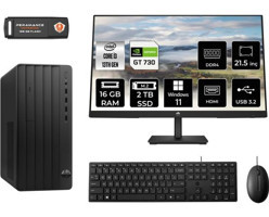Hp Pro 290 G9 8T2X0ESMNT2364 Harici GeForce GT 730 Intel Core i3 13100 16 GB Ram 2 TB SSD Tower Windows 11 Home 21.5 inç Monitörlü Masaüstü Oyuncu Bilgisayarı + PER4 BELLEK