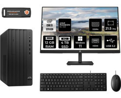 Hp Pro 290 G9 8T2X0ESMNT1360 Harici Radeon RX 550 Intel Core i3 13100 12 GB Ram 4 TB SSD Tower Windows 11 Home 21.5 inç Monitörlü Masaüstü Oyuncu Bilgisayarı + PER4 BELLEK