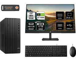 Hp Pro 290 G9 8T2W9ESMNT3345 Harici GeForce GT 1030 Intel Core i5 13500 48 GB Ram 4 TB SSD Tower FreeDos 21.5 inç Monitörlü Masaüstü Oyuncu Bilgisayarı + PER4 BELLEK