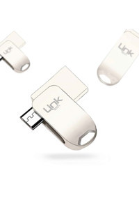 Linktech Lof-O532 Premium Çift Taraflı USB 3.0 Usb Type-A 32 GB Flash Bellek Gümüş