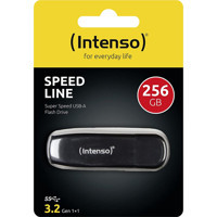 Intenso Speed Line USB 3.2 Usb Type-A 256 GB Flash Bellek Siyah
