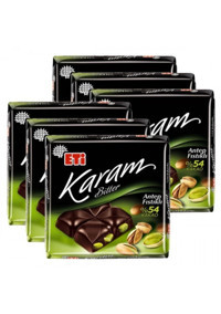 Eti Karam Antep Fıstıklı Çikolata 75 gr 6 Adet