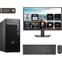 Dell Optiplex 7010MT N010O7010MTUMNT404 Dahili Intel UHD Graphics 770 Intel Core i5 13500 8 GB Ram 2 TB SSD Tower Windows 11 Pro 23.8 inç Monitörlü Masaüstü Bilgisayar + PER4 BELLEK