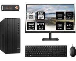 Hp Pro 290 G9 8T2X0ESMNT304 Dahili Intel UHD Graphics 730 Intel Core i3 13100 8 GB Ram 2 TB SSD Tower FreeDos 21.5 inç Monitörlü Masaüstü Bilgisayar + PER4 BELLEK