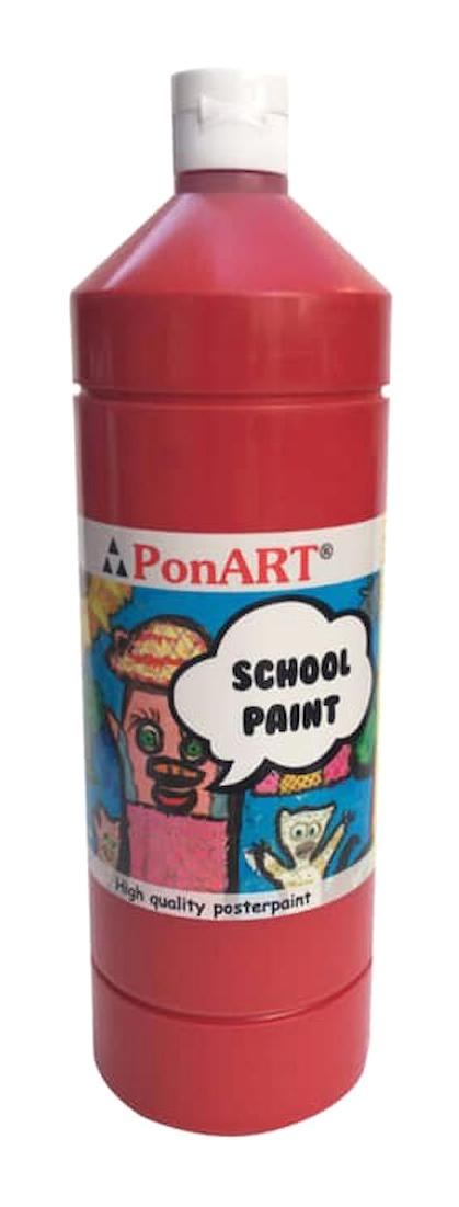 Ponart School Koyu Kırmızı 250 ml Guaj Boya