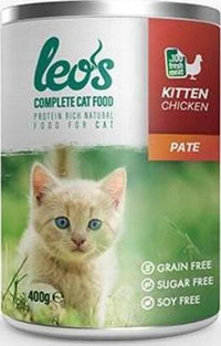 Leos Tavuk Yaş Kedi Maması 12x400 gr