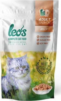 Leos Pouch Somonlu Yaş Kedi Maması 24x85 gr