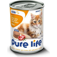 Purelife Kuzu Eti Yaş Kedi Maması 20x400 gr