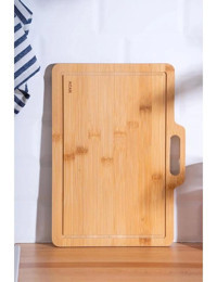 Acar Acr-245 Bambu Orta Kahverengi Tekli Kesme Tahtası