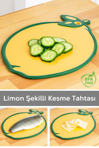 Meleni Home Plastik Orta Sarı-Yeşil Tekli Kesme Tahtası