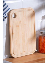 Acar Acr-243 Bambu Orta Kahverengi Tekli Kesme Tahtası