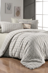 Sarev Mood Comfort 4 Mevsim 200x220 cm Çarşaflı Çift Kişilik Nevresim Takımı Bej