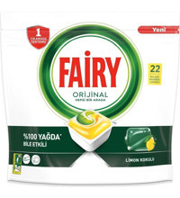 Fairy Platinum Plus Limon Tablet Bulaşık Deterjanı 22x5 Adet
