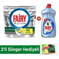 Fairy Platinum Plus Limon Tablet Bulaşık Deterjanı 90 Adet