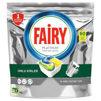 Fairy Platinum Plus Limon Tablet Bulaşık Deterjanı 60 Adet