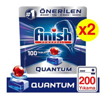 Finish Quantum Tablet Bulaşık Deterjanı 2x100 Adet
