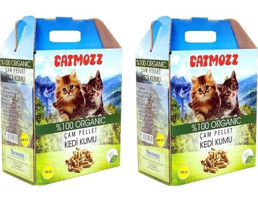 Catmozz Organik Kalın Taneli Çam Pellet Kedi Kumu 2x10 lt
