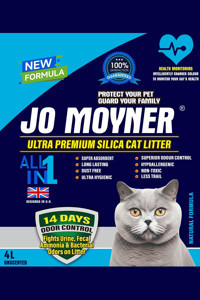Jo Moyner Premium Topaklanan İnce Taneli Silika Kedi Kumu 4 lt