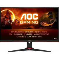AOC CQ27G2SE/BK 165 Hz 1 ms 27 inç WQHD Flat VA HDMI 2560x1440 px LED Monitör