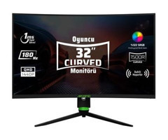 Monster Aryond A32 V2 180 Hz 1 ms 32 inç WQHD Curved VA Hoparlörlü HDMI Freesync G-Sync 2560x1440 px LED Monitör