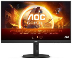 AOC Q27G4X 180 Hz 0.5 ms 27 inç WQHD Flat IPS VGA HDMI 2560x1440 px LED Monitör