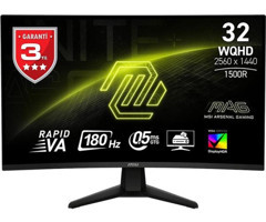MSI MAG 32CQ6F 180 Hz 1 ms 31.5 inç WQHD Curved VA HDMI 2560x1440 px LED Monitör