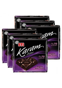 Eti Karam Bitter Çikolata 75 gr 6 Adet