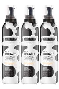 Morfose Milk Therapy İnce Telli Saçlar İçin Şekillendirici Saç Köpüğü 3x350 ml