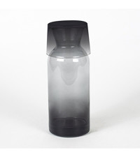 Rakle New İconic Füme Cam Kapaklı Cam Başucu Sürahi 700 ml