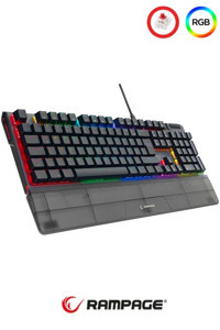Rampage Carbon Türkçe Q RGB 105 Tuşlu Red Switch Kablolu Siyah Mekanik Gaming Klavye
