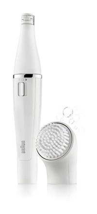 Braun FaceSpa 810 Yüz Kaş Bıyık İçin 2 Başlıklı Kablosuz Epilatör Beyaz