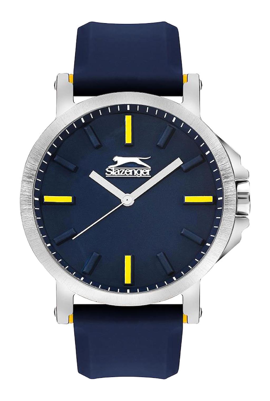 Slazenger SL.09.2220.1.03 46-50 mm Lacivert Silikon Kordon Analog Erkek Kol Saati