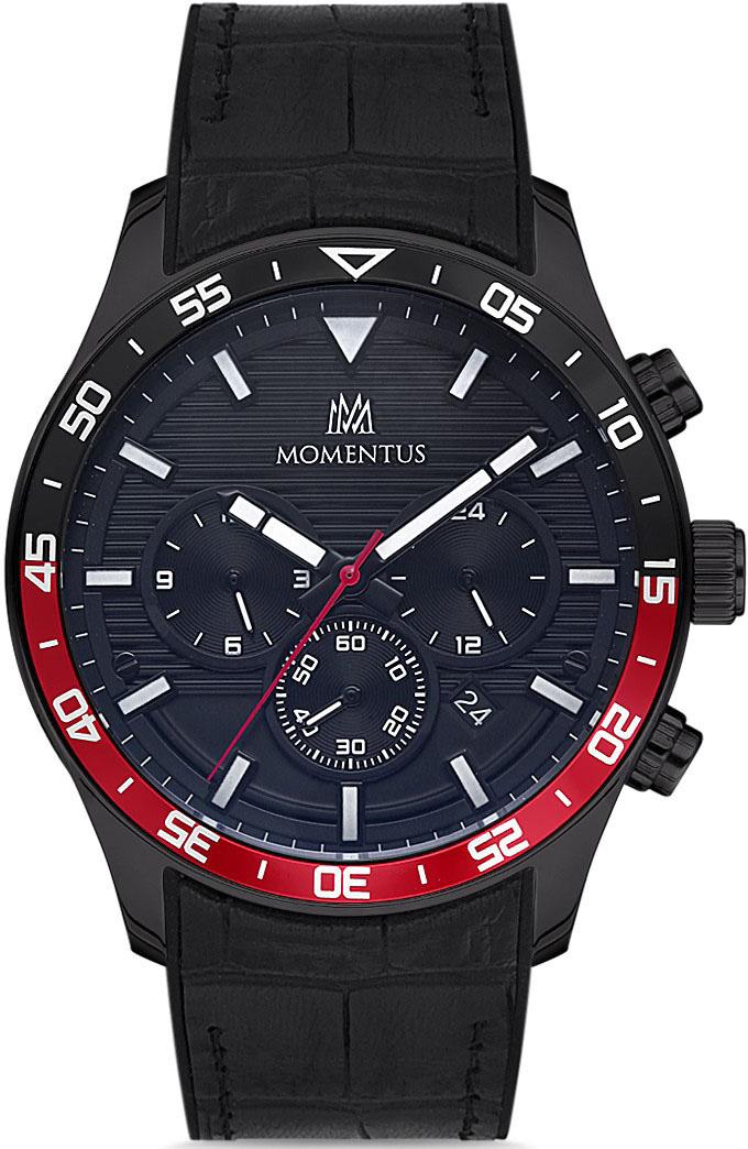 Momentus SC240T-04BB Takvimli 45 mm Siyah Plastik Kordon Analog Erkek Kol Saati