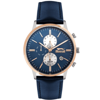 Slazenger SL.09.1806.2.03 Takvimli 43 mm Lacivert Çelik Kordon Analog Erkek Kol Saati