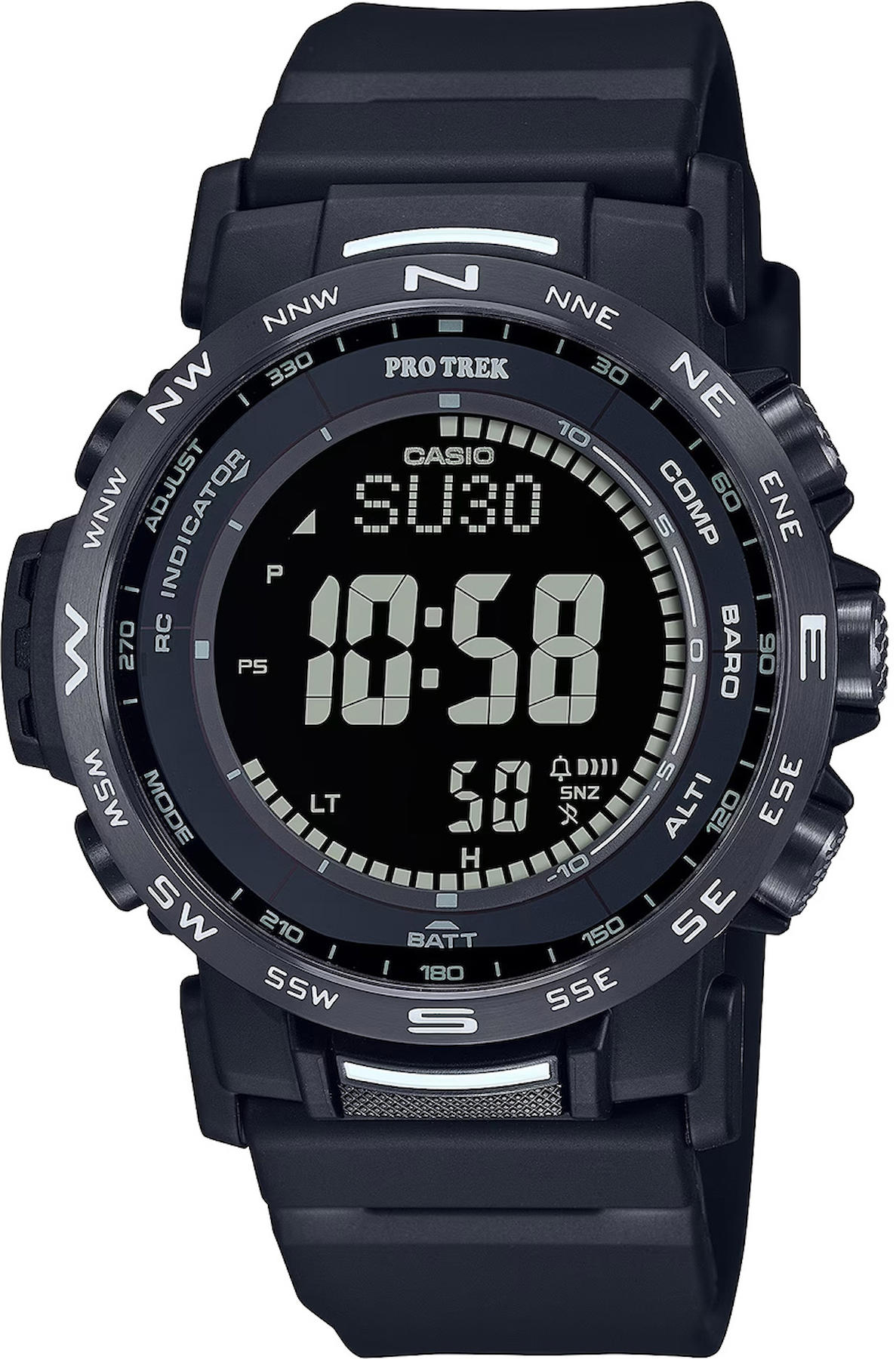 Casio PRW-35Y-1B Takvimli Siyah Silikon Kordon Dijital Kol Saati