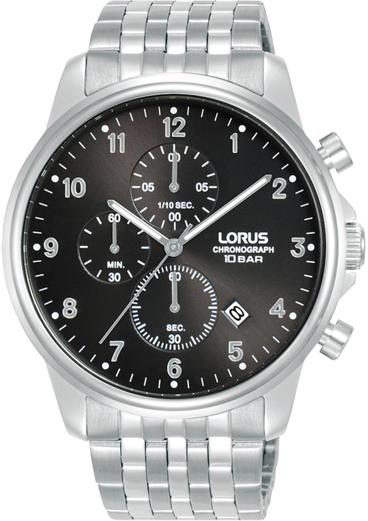 Lorus RM335JX9 Takvimli 43 mm Çelik Kordon Analog Erkek Kol Saati