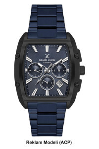 Daniel Klein DK.1.13801-7 Takvimli Lacivert Çelik Kordon Analog Erkek Kol Saati