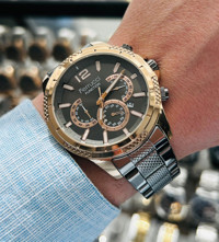 Ferrucci FC.14205TM.03 Takvimli 43 mm Çelik Kordon Analog Erkek Kol Saati