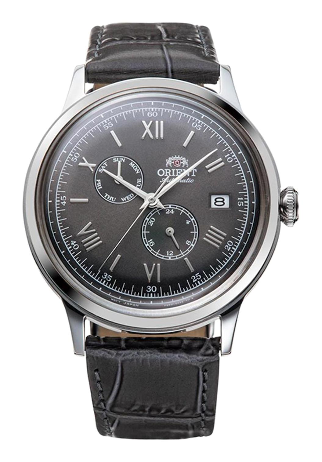 Orient RA-AK0704N10B Takvimli 40 mm Siyah Deri Kordon Analog Kol Saati