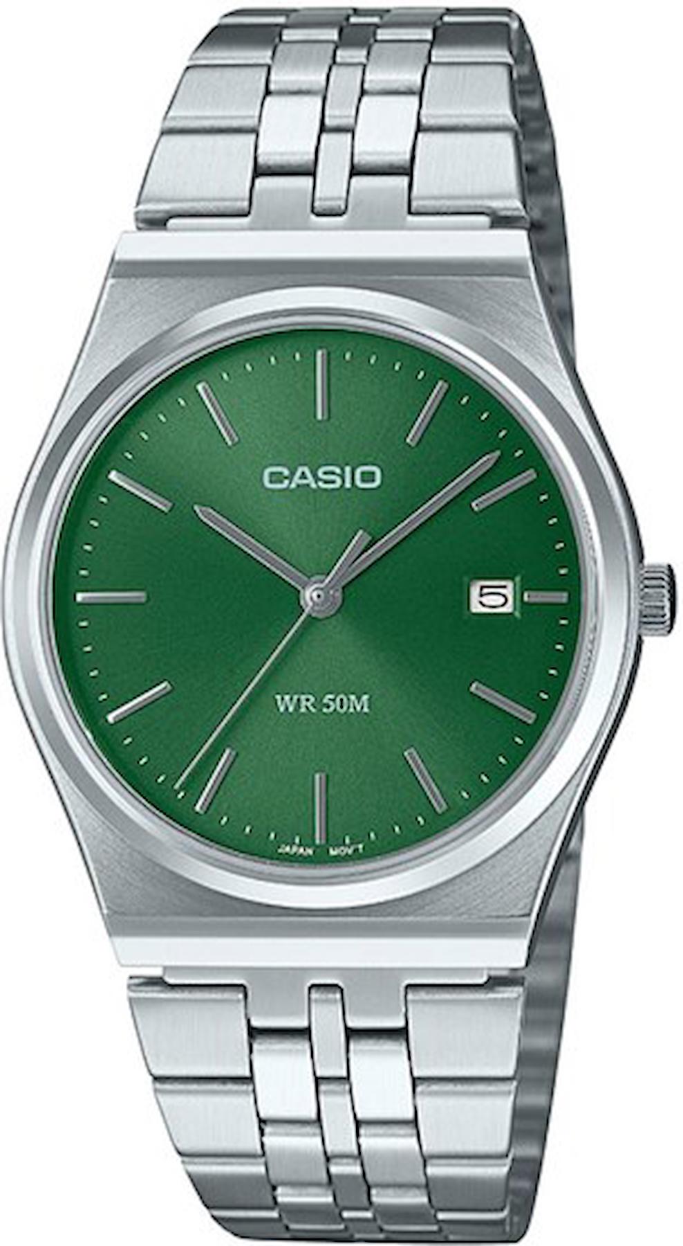 Casio MTP-B145D-3AVDF Takvimli 43 mm Çelik Kordon Analog Kol Saati
