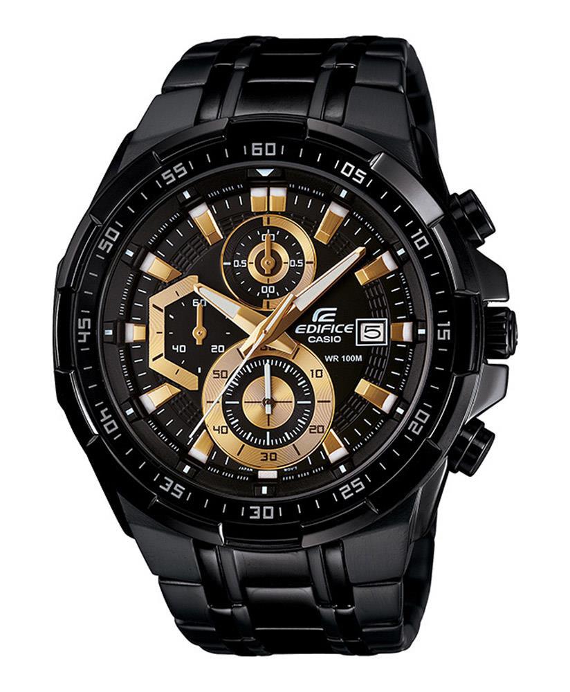 Casio EFR-539BK-1AVUDF Takvimli 49.5 mm Siyah Çelik Kordon Analog Kol Saati